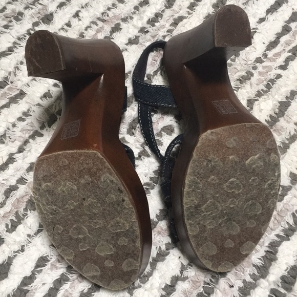 RocketDog-Strappy denim chunky heels - Picture 4 of 5